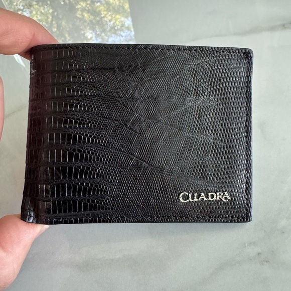 Cuadra Other - Cuadra Black Textured Leather Card Holder